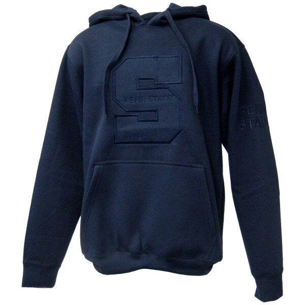 navy hooded sweatshirt with stitched block S Penn State